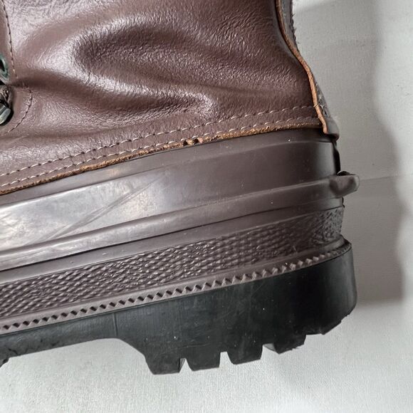 Vintage Greb Canadian Made Brown Leather Duck Work Boots Mens Size 8 - Picture 5 of 12